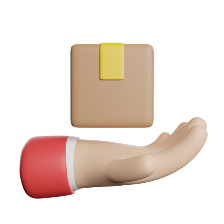 Hand Delivery  3D Icon
