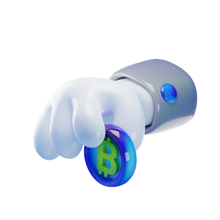 Hand deposit  3D Icon