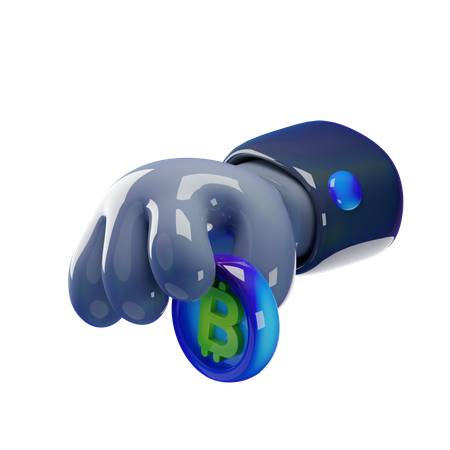 Hand deposit  3D Icon