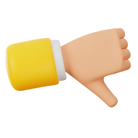 Hand Dislike  3D Icon