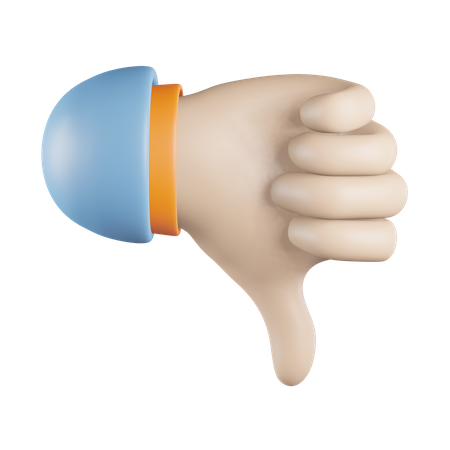 Hand Dislike  3D Icon
