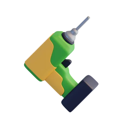 Hand Drill  3D Icon