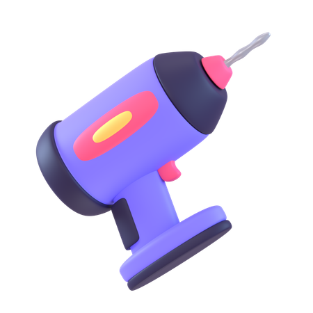 Hand Drill  3D Icon