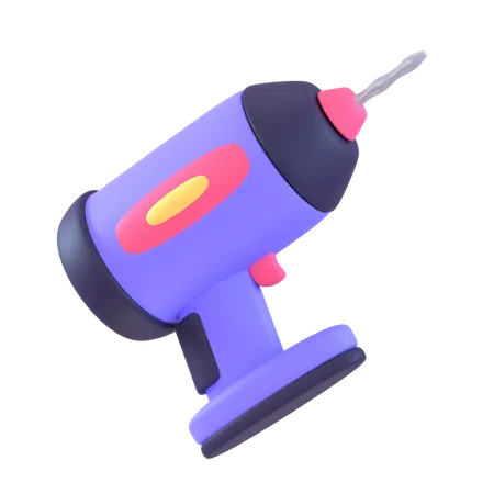 Hand Drill  3D Icon