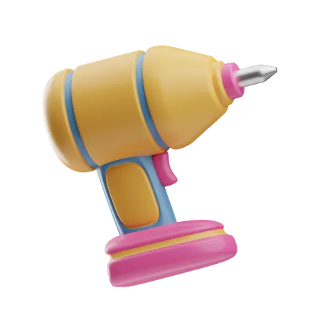 Hand Drill  3D Icon