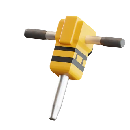 Hand Drill  3D Icon