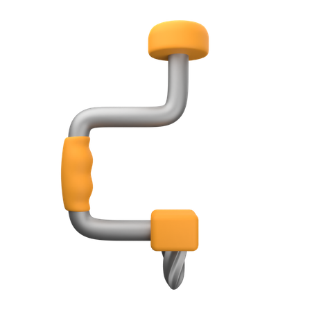 Hand Drill  3D Icon
