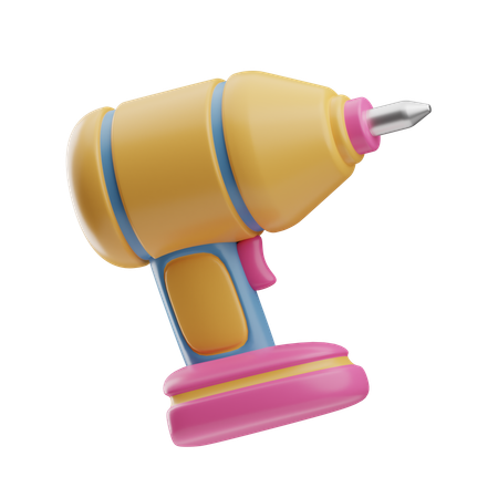 Hand Drill  3D Icon