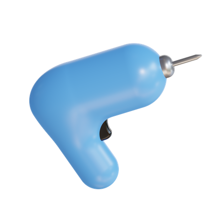 Hand Drill  3D Illustration