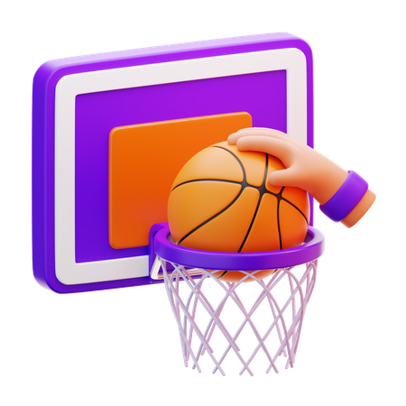 Hand Drooting A Basketball  3D Icon
