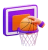 Hand Drooting A Basketball