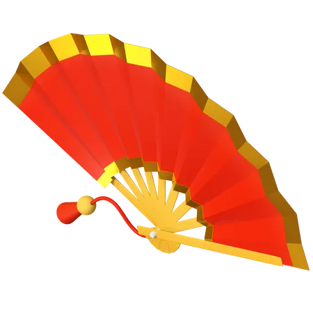 Hand Fan  3D Illustration