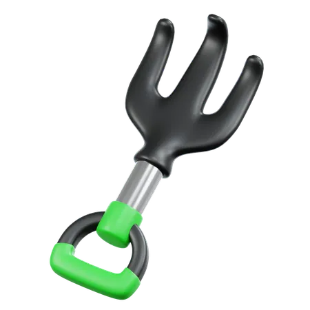 Hand Gardening Fork  3D Icon