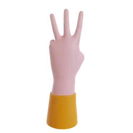 Hand gesture  3D Icon