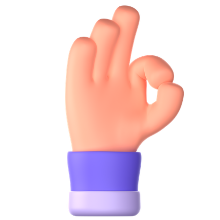 Hand Gesture  3D Icon