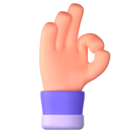 Hand Gesture  3D Icon