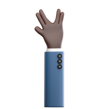 Hand Gesture  3D Icon