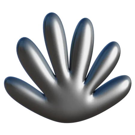 Hand Gesture Abstract Shape  3D Icon