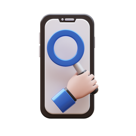 Hand Gesture Browse  3D Icon