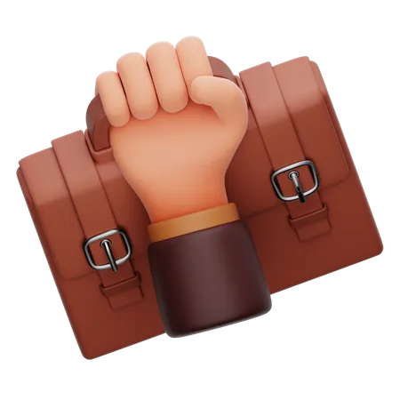 Hand Gesture Business Man  3D Icon