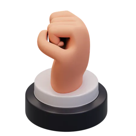 Hand Gesture Close  3D Icon