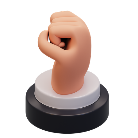 Hand Gesture Close  3D Icon