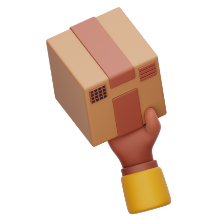 Hand Gesture Courier Delivery  3D Icon