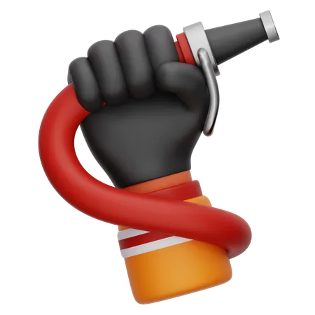 Hand Gesture Firefighter  3D Icon