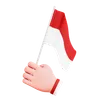 Hand Gesture Flag Indonesian