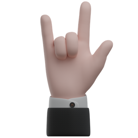 Hand Gesture Goat Hand Gestures  3D Icon