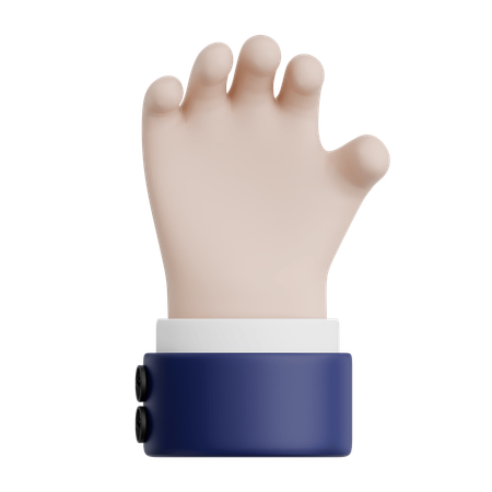 Hand Gesture Gripping  3D Icon