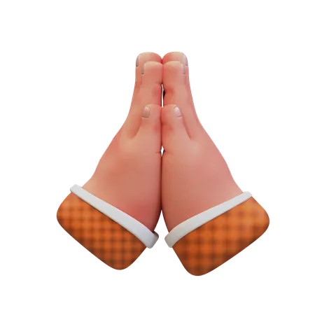 Hand gesture high-five  3D Icon