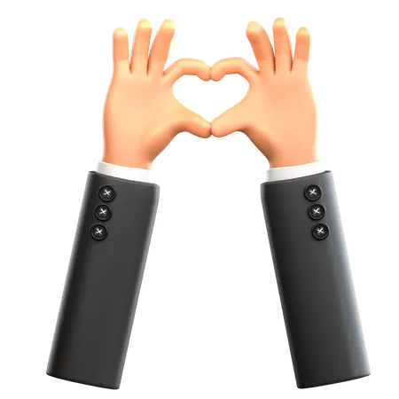 Hand Gesture Love  3D Icon