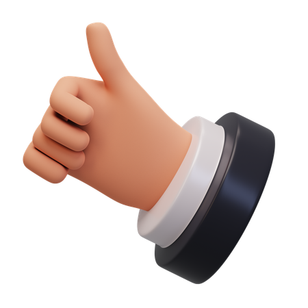 Hand Gesture Numb 5  3D Icon