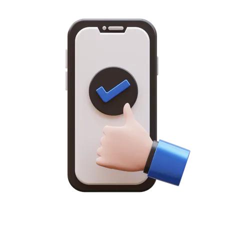 Hand Gesture Mobile Activities 3 D Icon 3D Icon