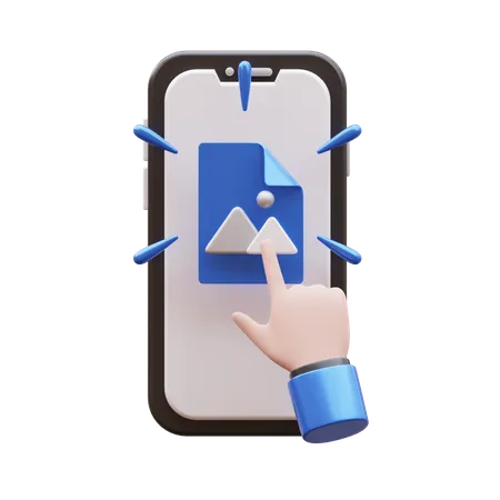 Hand Gesture Mobile Activities 3 D Icon 3D Icon