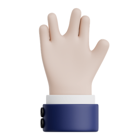 Hand Gesture Party  3D Icon