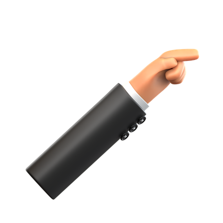 Hand Gesture Pointing  3D Icon