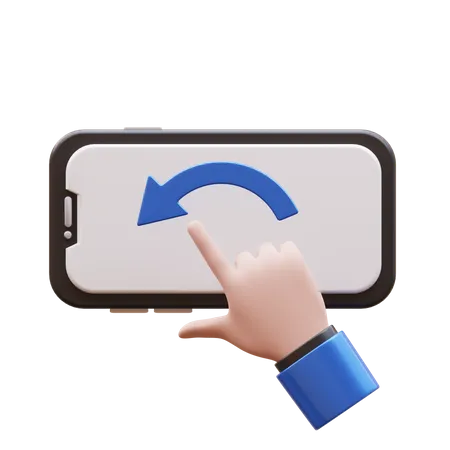 Hand Gesture Rotate  3D Icon