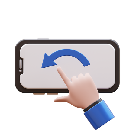 Hand Gesture Rotate  3D Icon