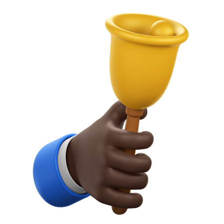 Hand Gesture with Bell  3D Icon