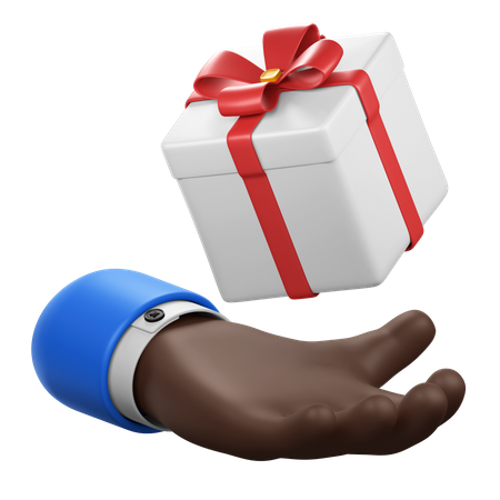 Hand Gesture with Gift  3D Icon