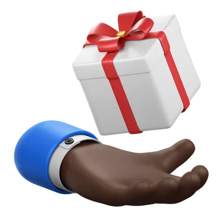 Hand Gesture with Gift  3D Icon
