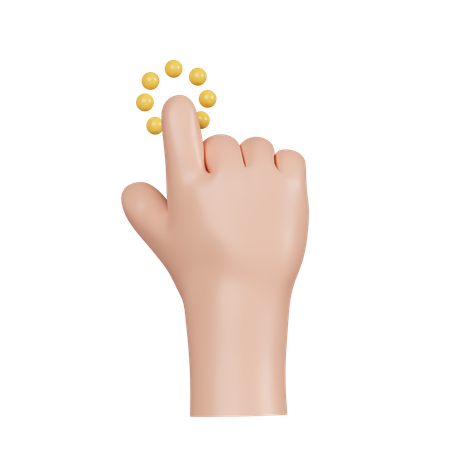 Hand GestureClick  3D Icon