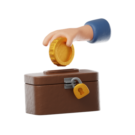 Hand Give Charity  3D Icon