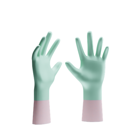 Hand Glove  3D Icon