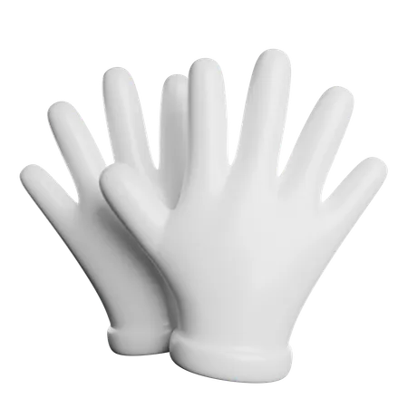Hand Gloves Safety 3D Icon