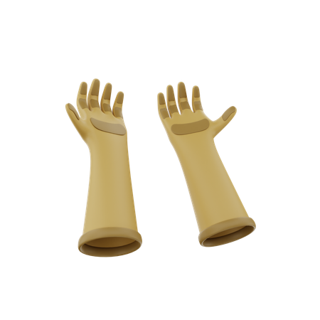 Hand Gloves  3D Icon