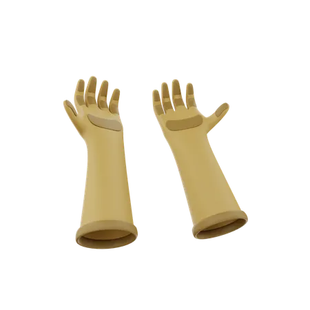 Hand Gloves  3D Icon