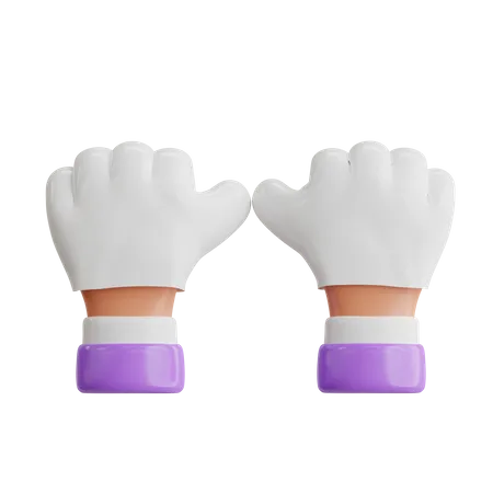 Hand Gloves  3D Icon